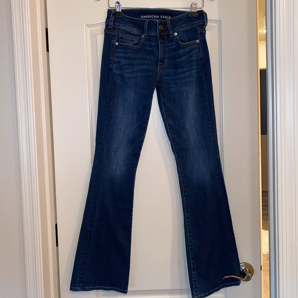 Dark Wash Super Stretch Bootcut Jeans